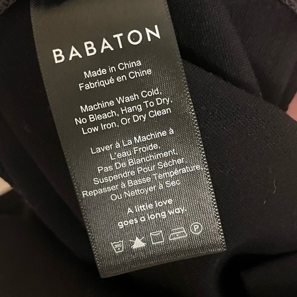 Babaton Black Long Sleeve Viscose Dress (Size 4) - Picture 4 of 6